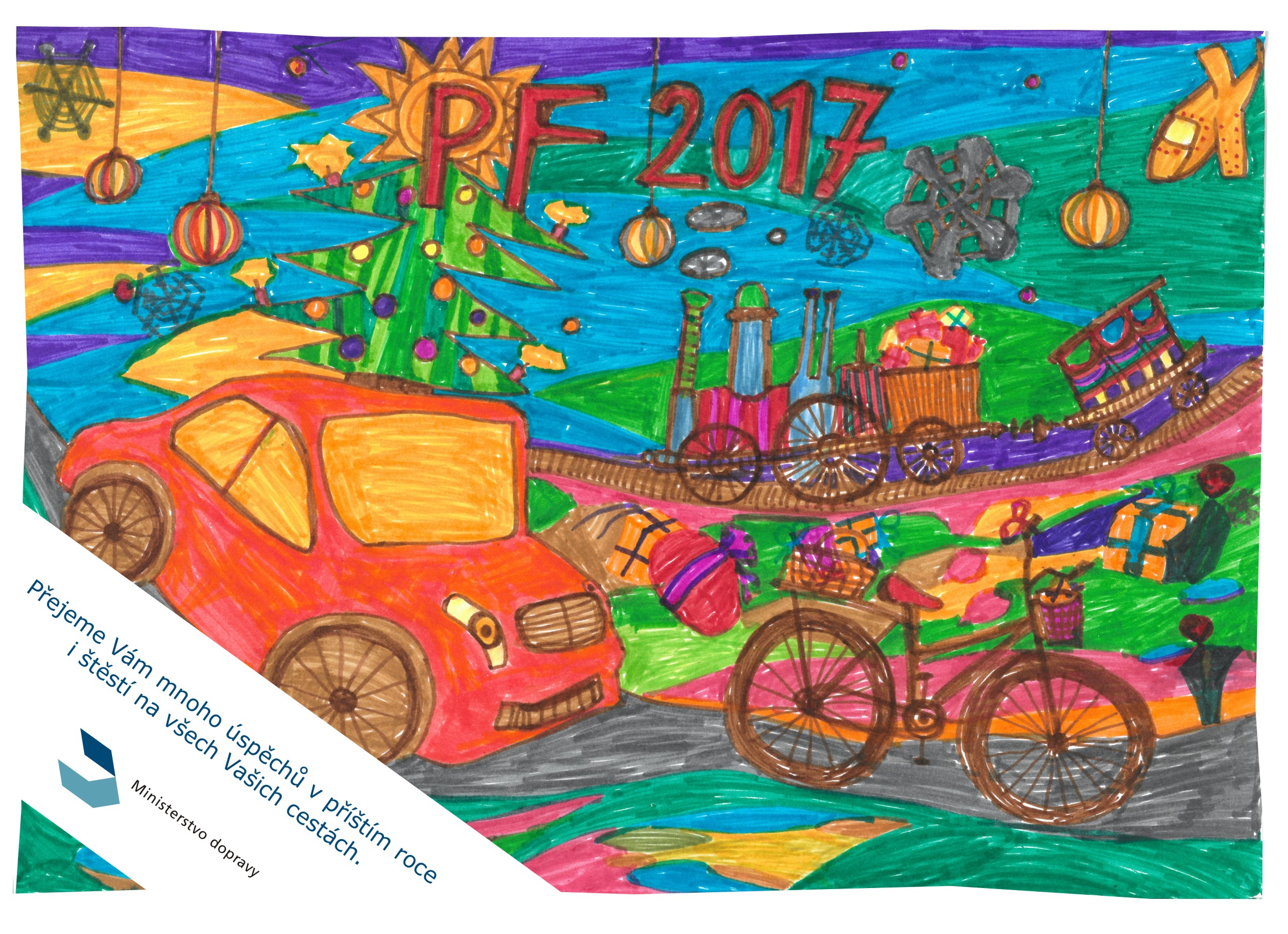 Mnoho štěstí do roku 2017 přeje Ministerstvo dopravy!