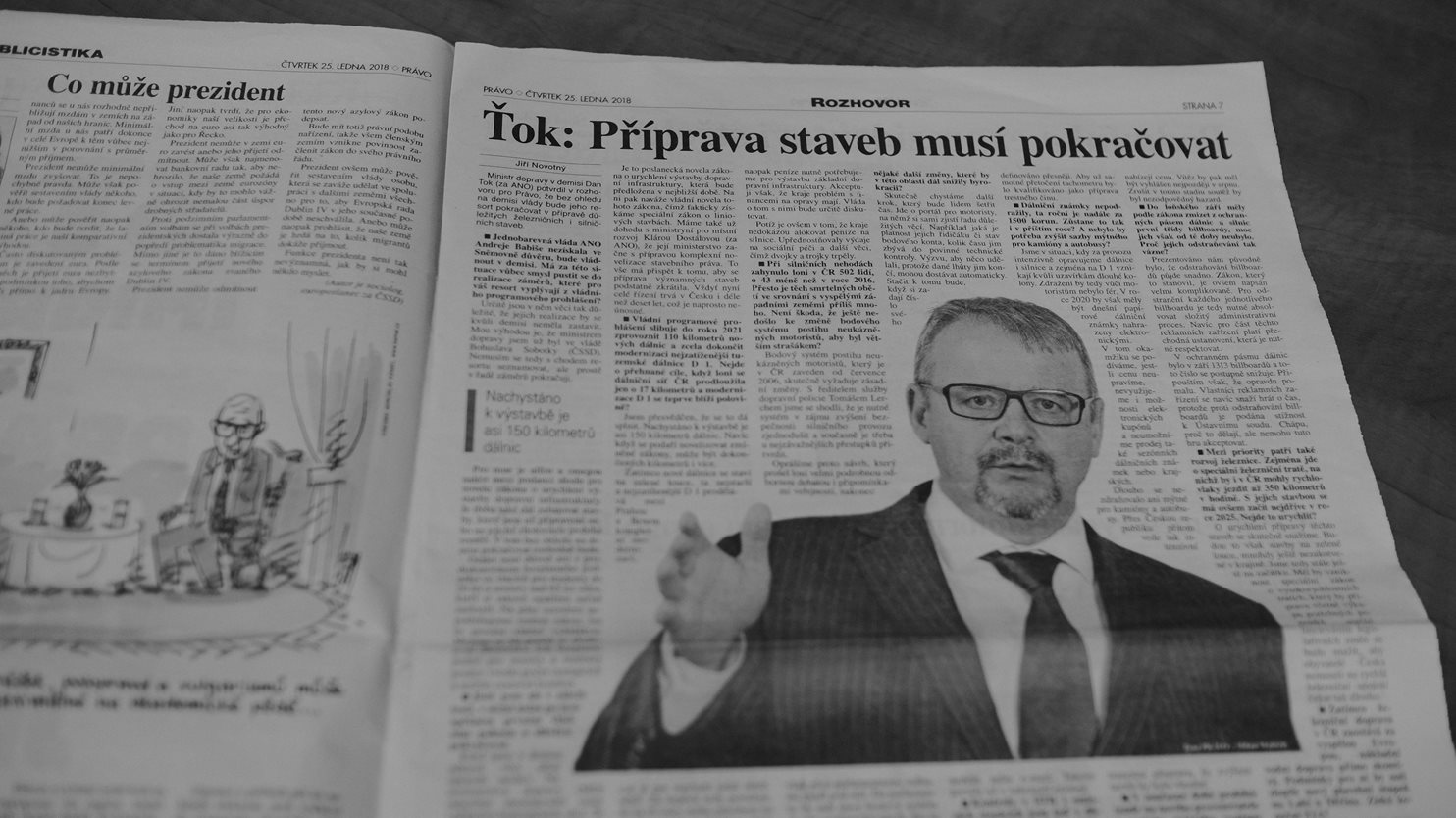 Ťok: Příprava staveb musí pokračovat