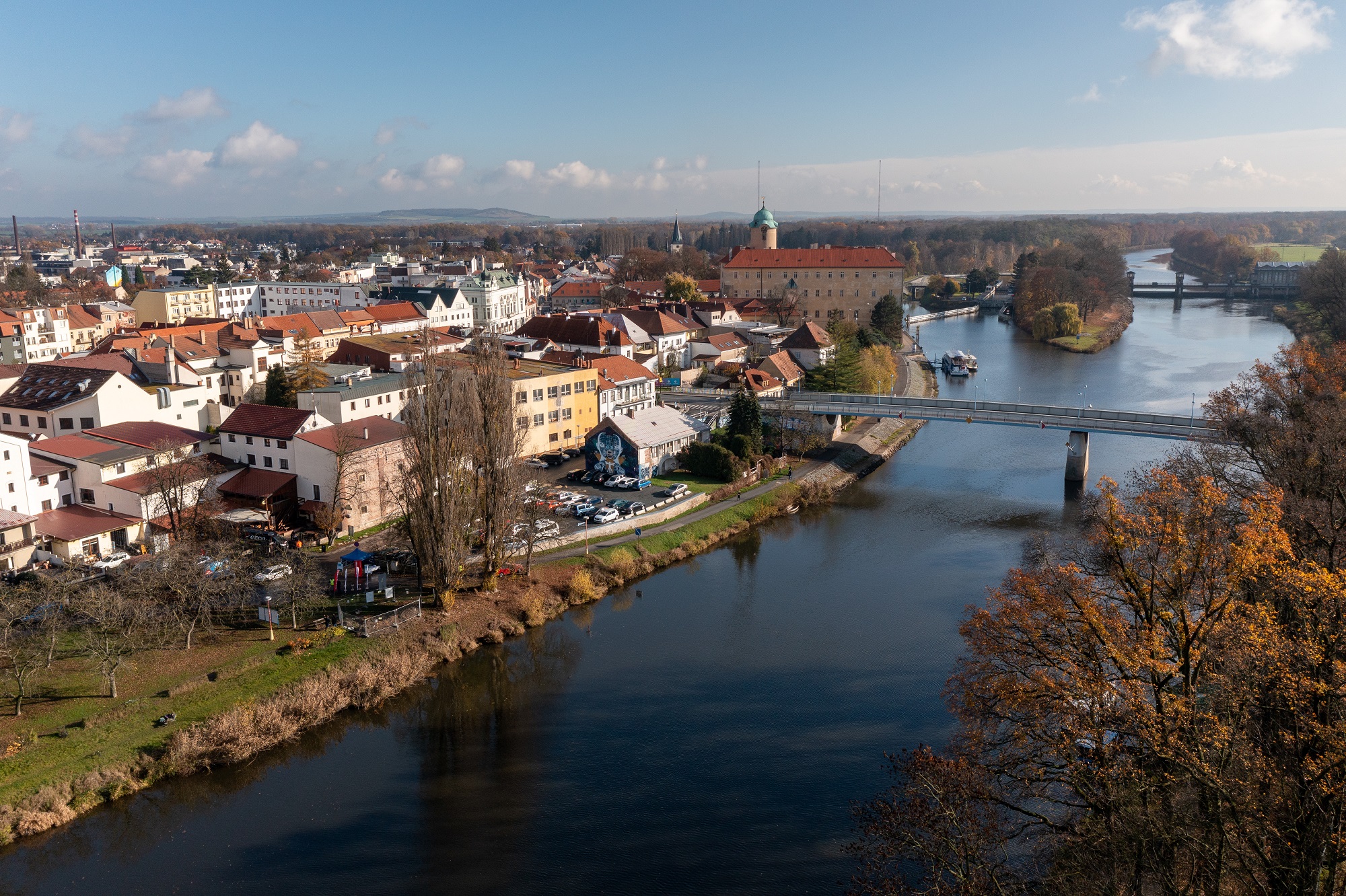 V centru Poděbrad byla zahájena výstavba přístavišť pro rekreační lodě a osobní lodní dopravu