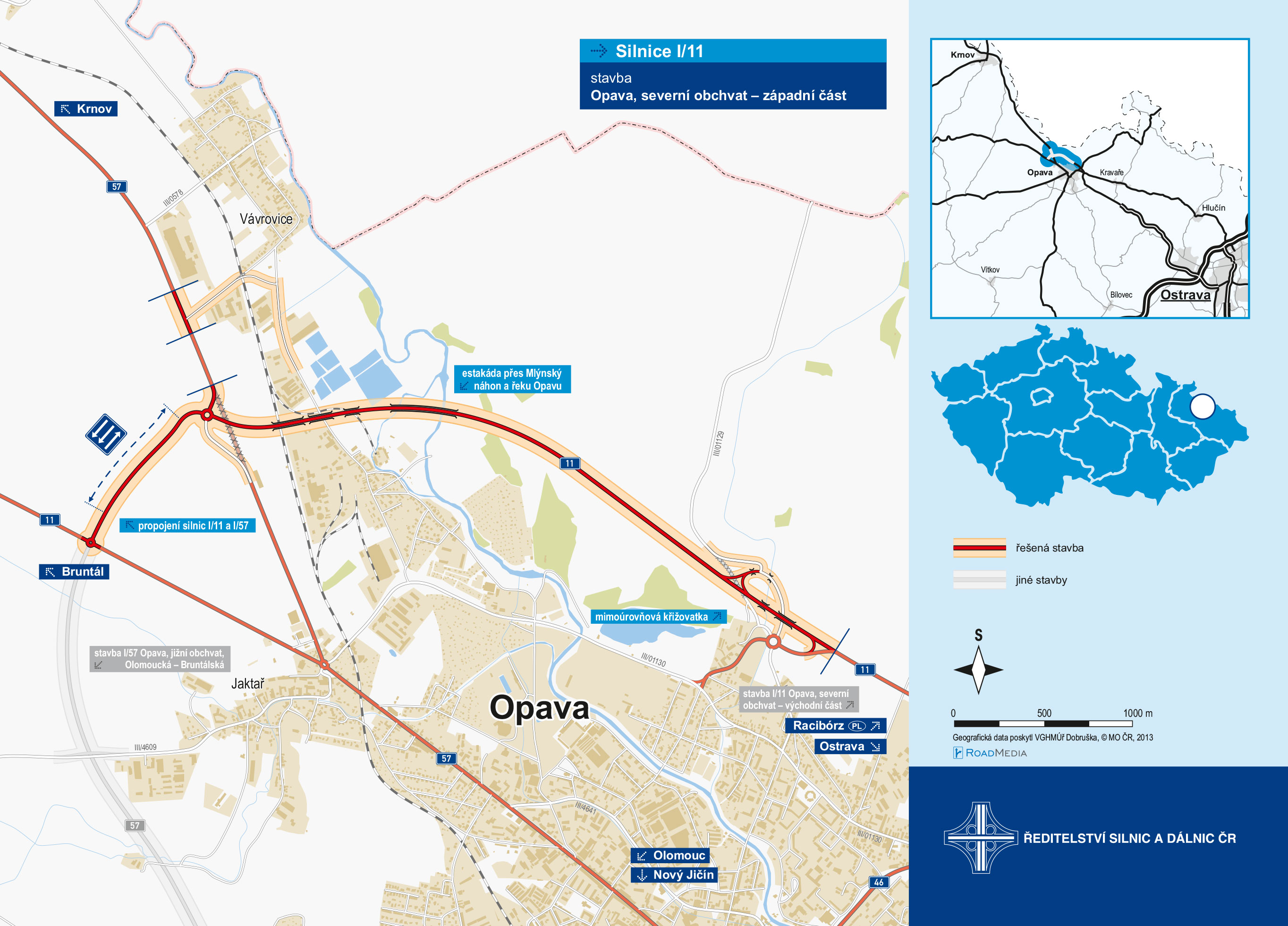 Otevíráme západní část severního obchvatu Opavy na silnici I/11
