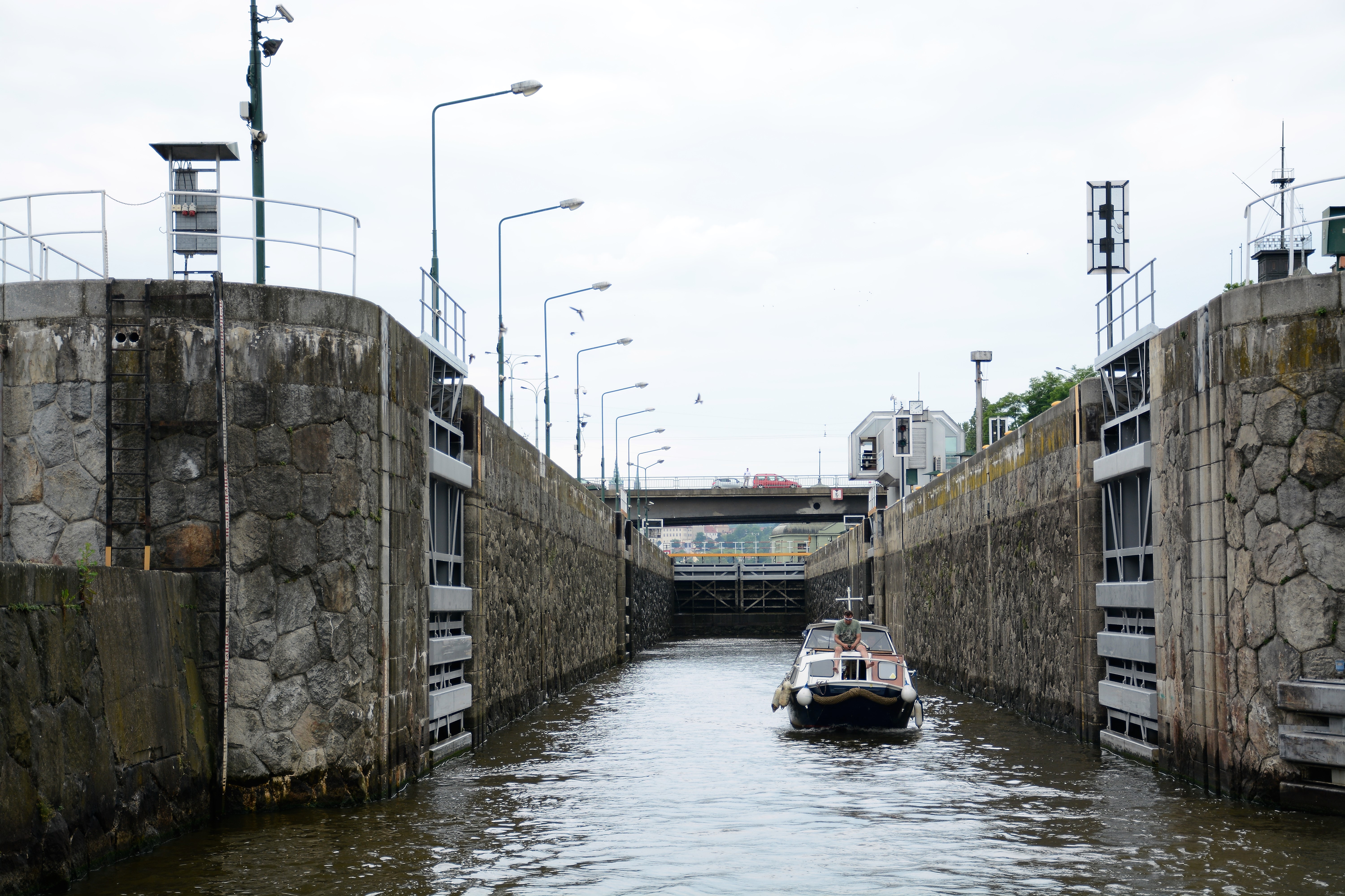 Modernizace rejd plavební komory Praha - Štvanice je dokončena