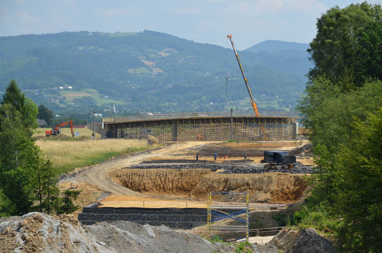 Stavby silnice I/11 Oldřichovice - Bystřice