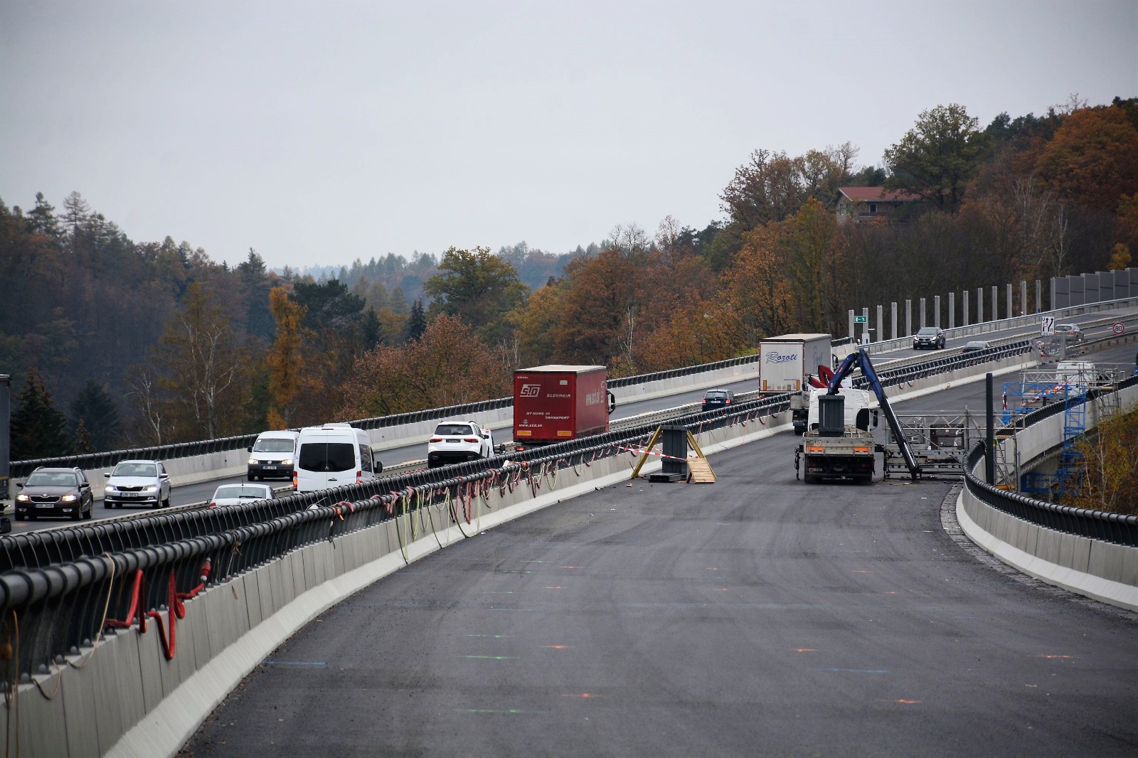 End of seasonal roadworks on D1. The modernisation is planned to finish during autumn 2021