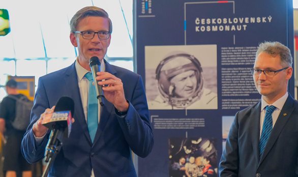 An exhibition about Czech space ambitions has arrived at Prague's Main Railway Station