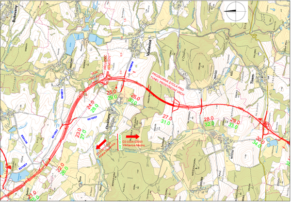 Začíná geotechnický průzkum pro tunel Prostřední Vrch na středočeské D3